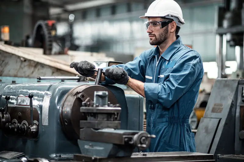 A machine shop, and the machine that secures it.