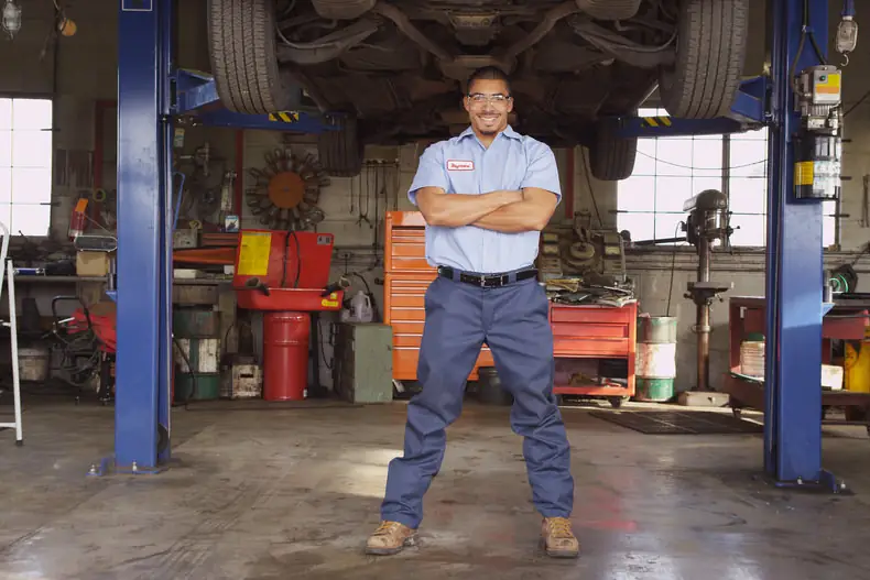 A garage with a costed plan for its second bay.